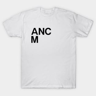 Anchorage Museum Black Stacked Letters T-Shirt